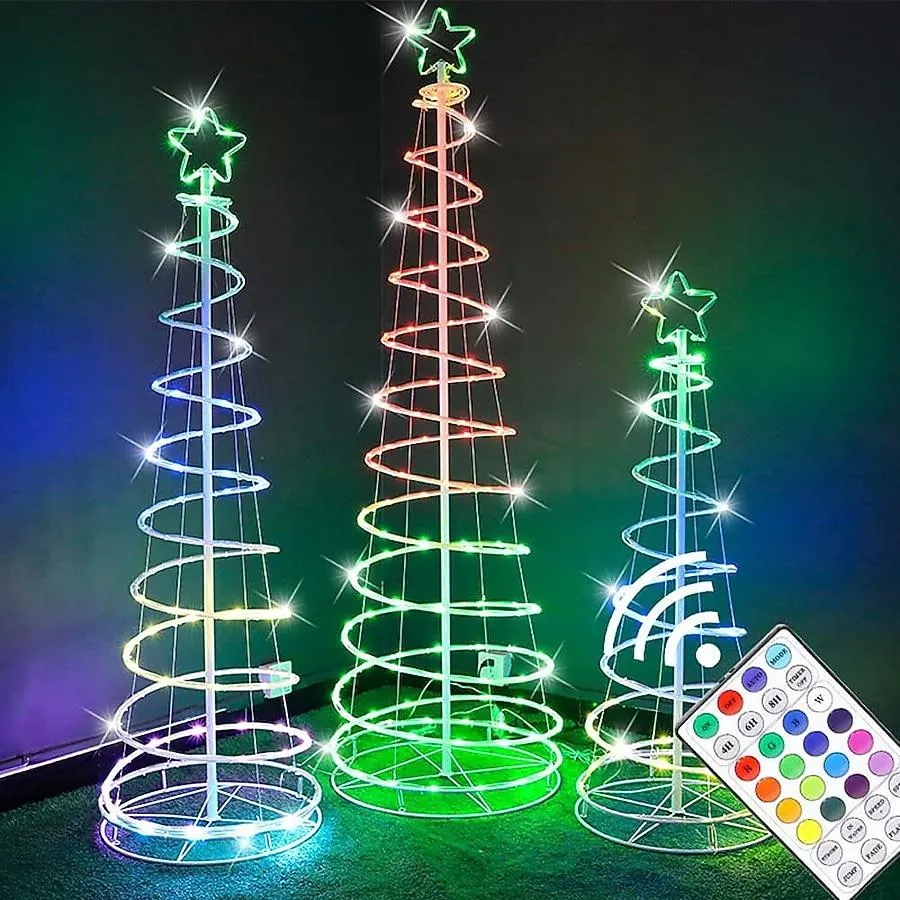 NEX Christmas Tree 2 -Watt Colorful Low voltage Battery-operated LED Flood light