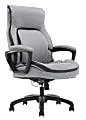 Shaquille O'Neal™ Amphion Ergonomic Bonded Leather High-Back Executive Office Chair, Gray