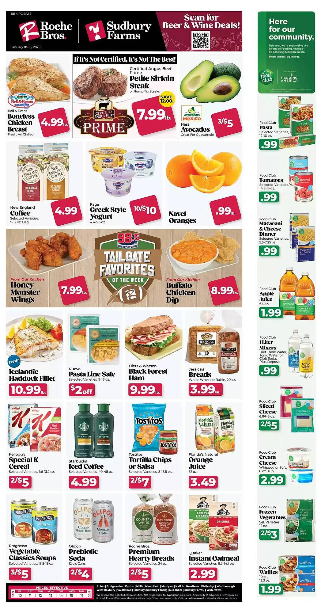 Weekly ad Roche Bros Weekly Ad from January 10 to January 16 2025 - Page 1