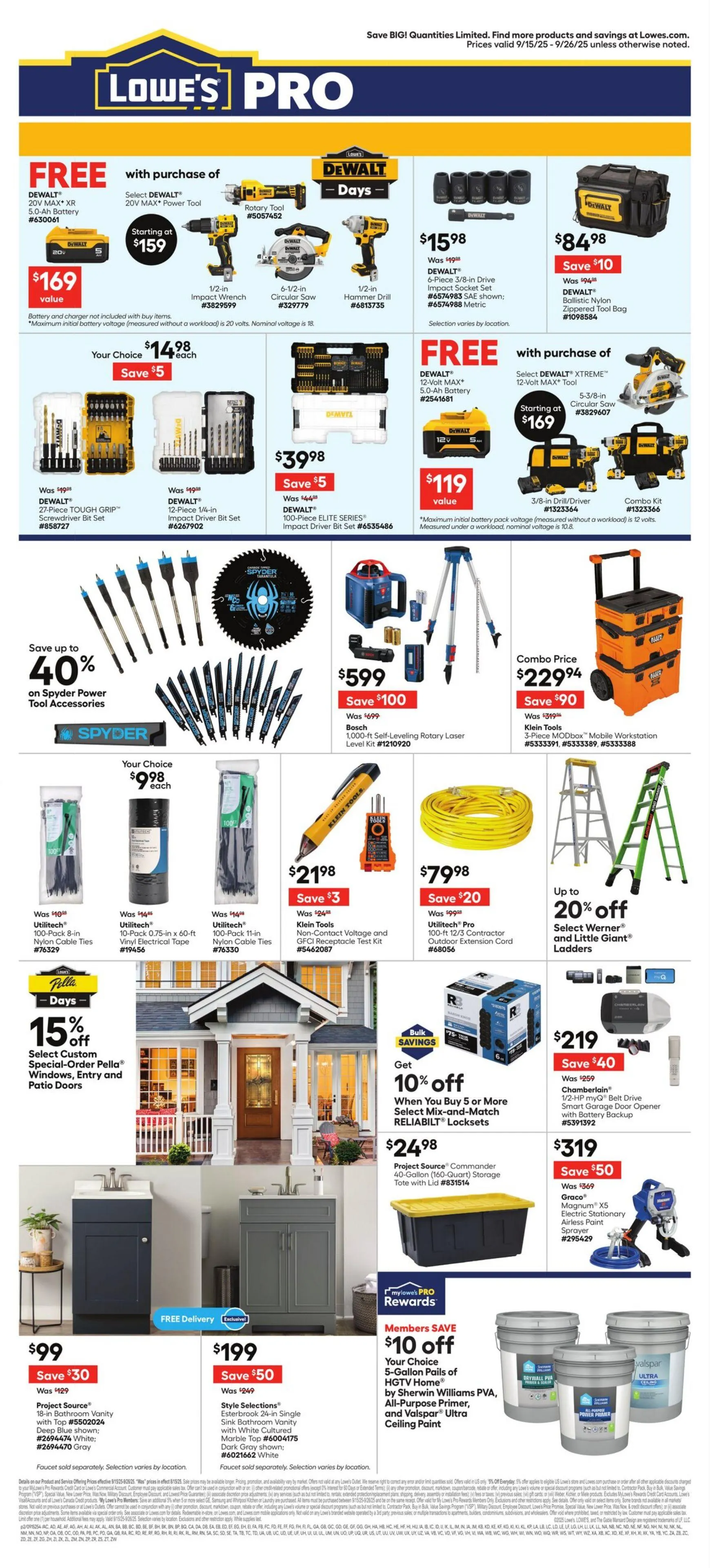 Weekly ad Lowe's from September 15 to September 26 2025 - Page 2