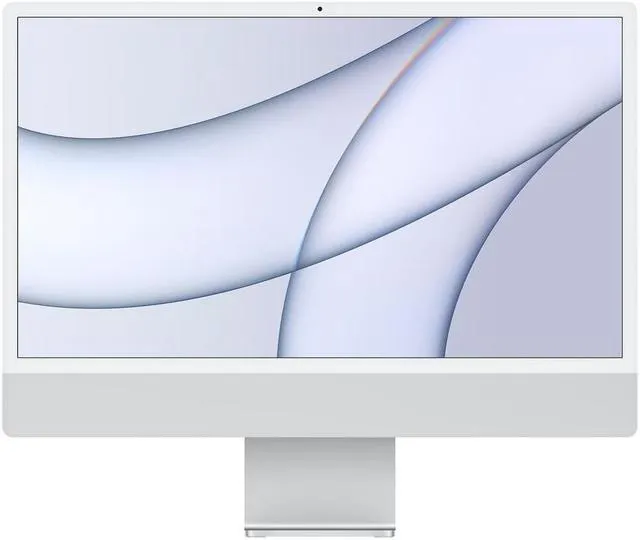 Apple A Grade Desktop Computer iMac 24-inch (Retina 4.5K 8GPU, Silver) 3.2GHZ 8-Core M1 (2021) MGPC3LL/A 16 GB & 512 GB Flash HD 4480 x 2520 Display Mac OS Includes Keyboard and Mouse