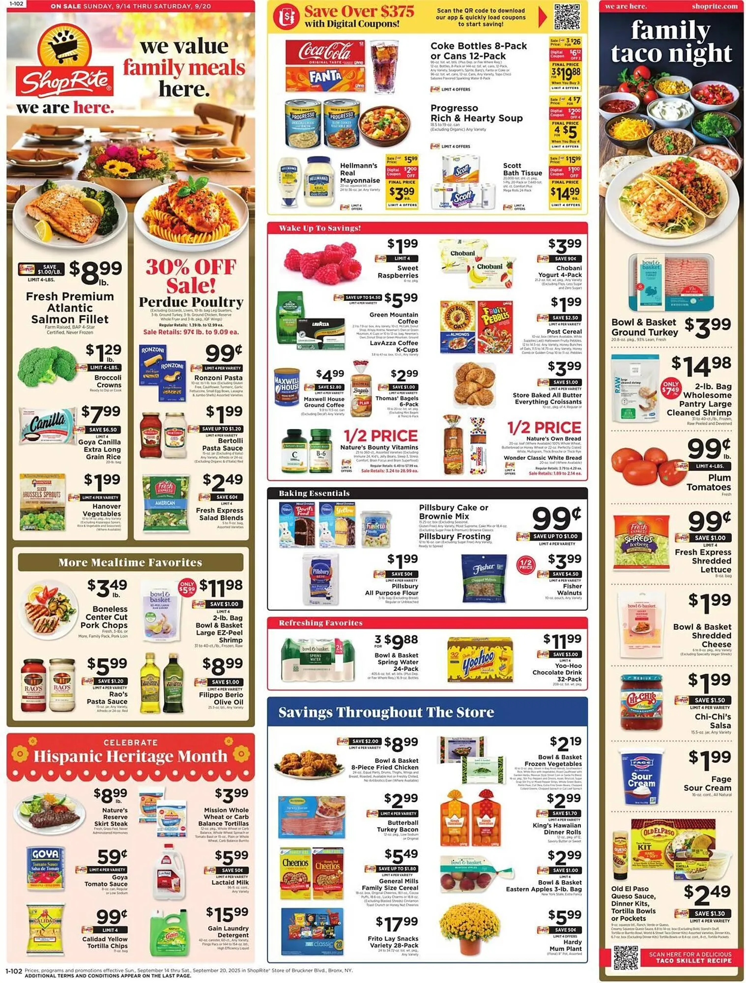 Weekly ad ShopRite flyer from September 11 to September 20 2025 - Page 1