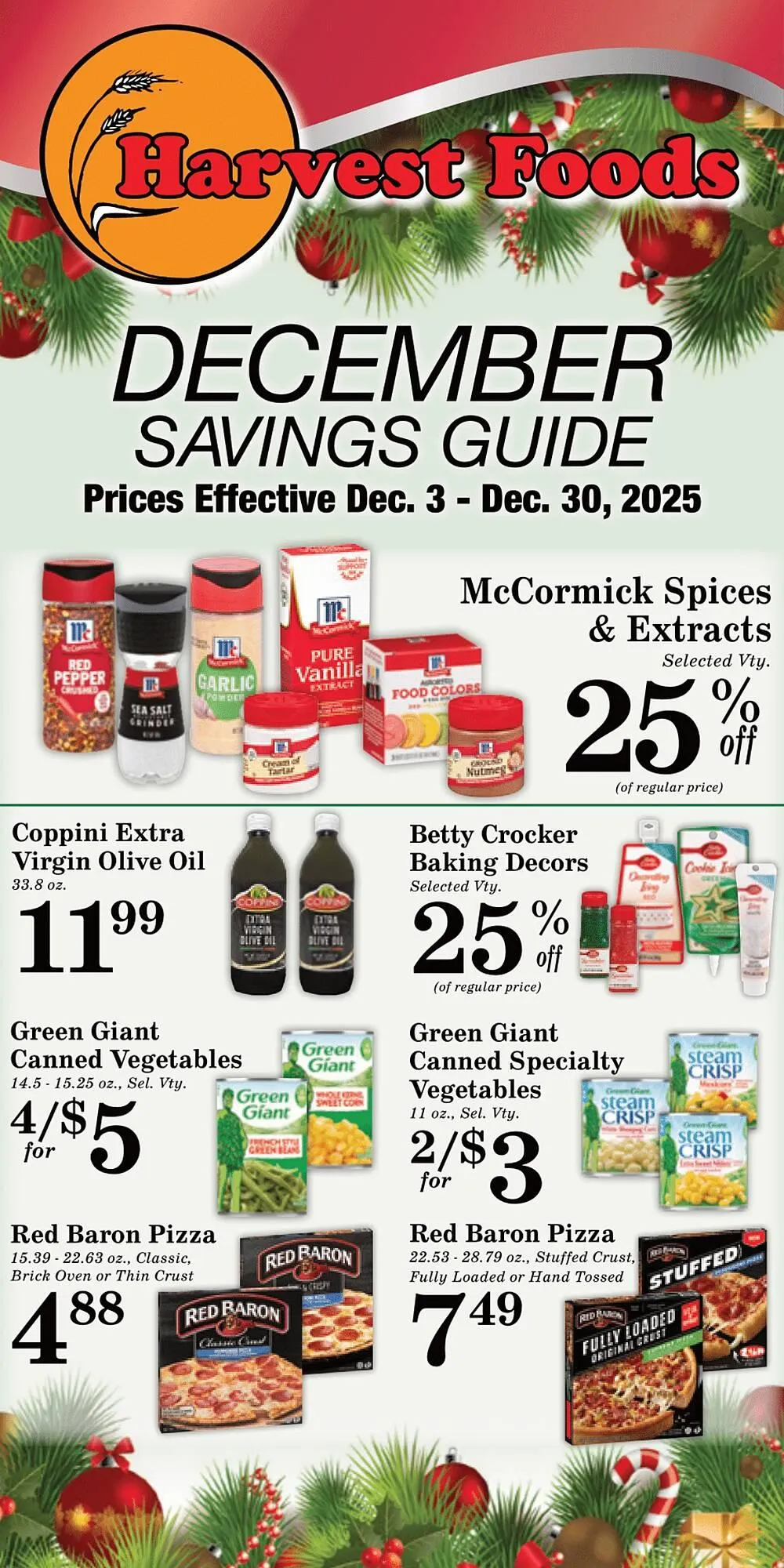 Weekly ad Harvest Foods weekly ad from December 3 to December 30 2025 - Page 2