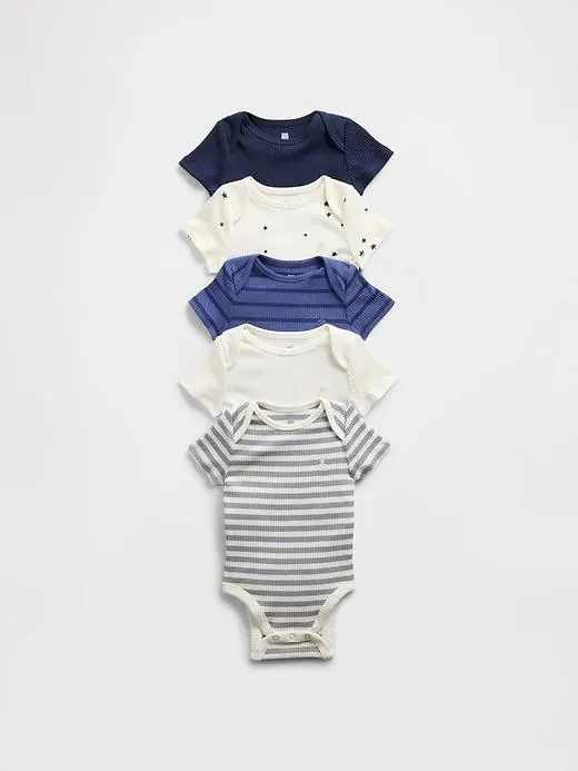 Baby First Favorites TinyRib Bodysuit (5-Pack)