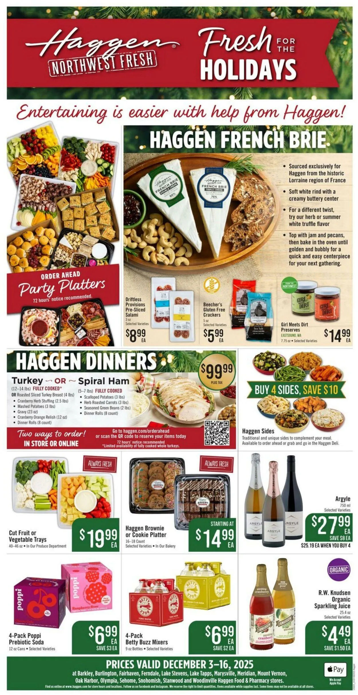 Weekly ad Haggen Current weekly ad from December 3 to December 16 2025 - Page 1