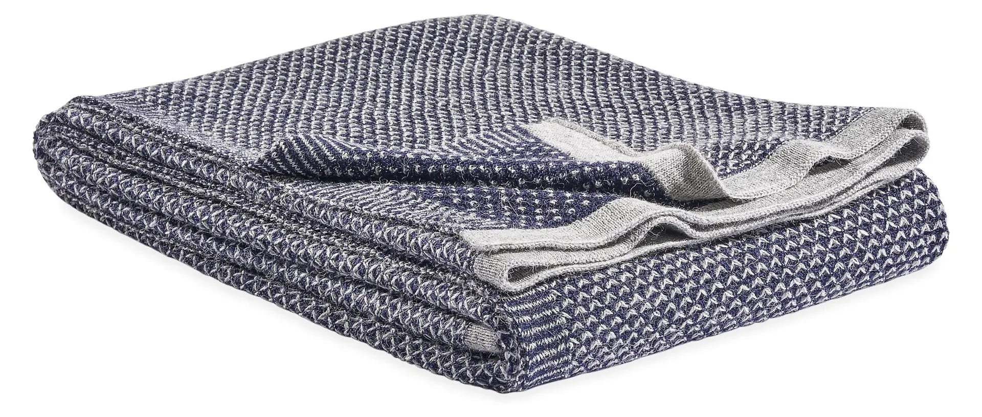 Duffy Throw Blanket in Navy