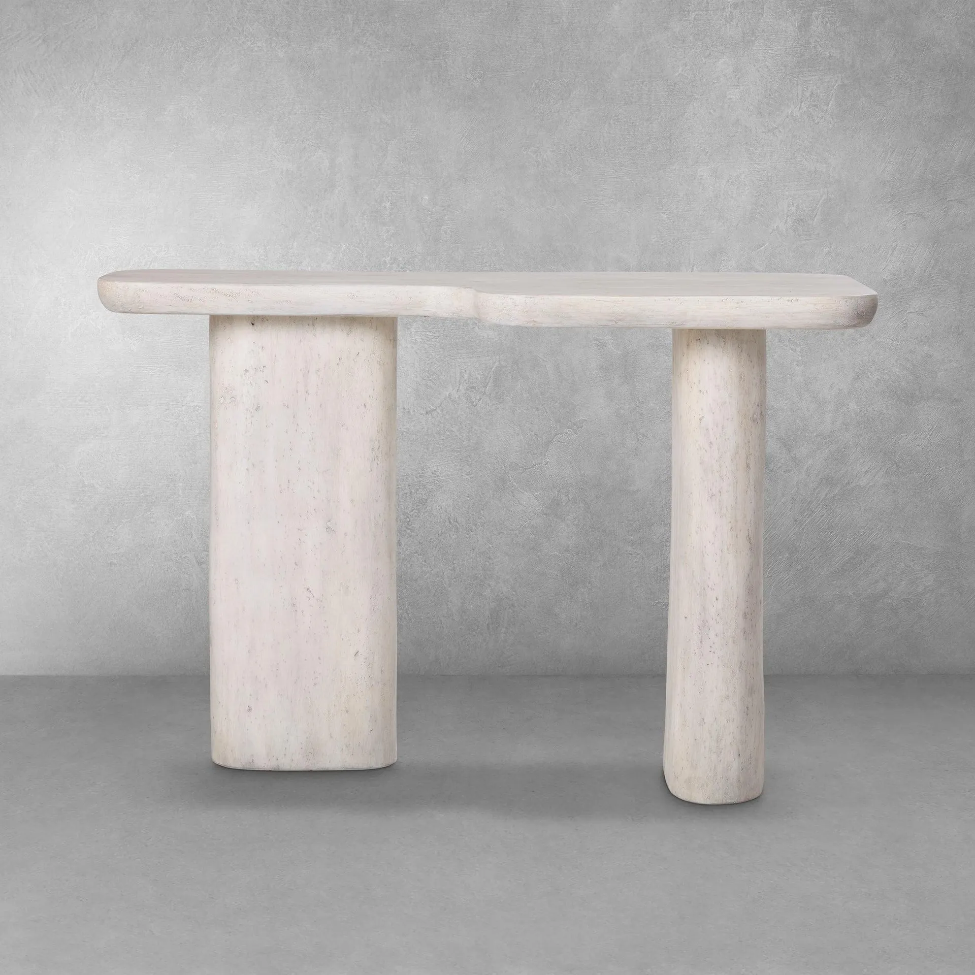 Vienna Faux Travertine Sofa Table