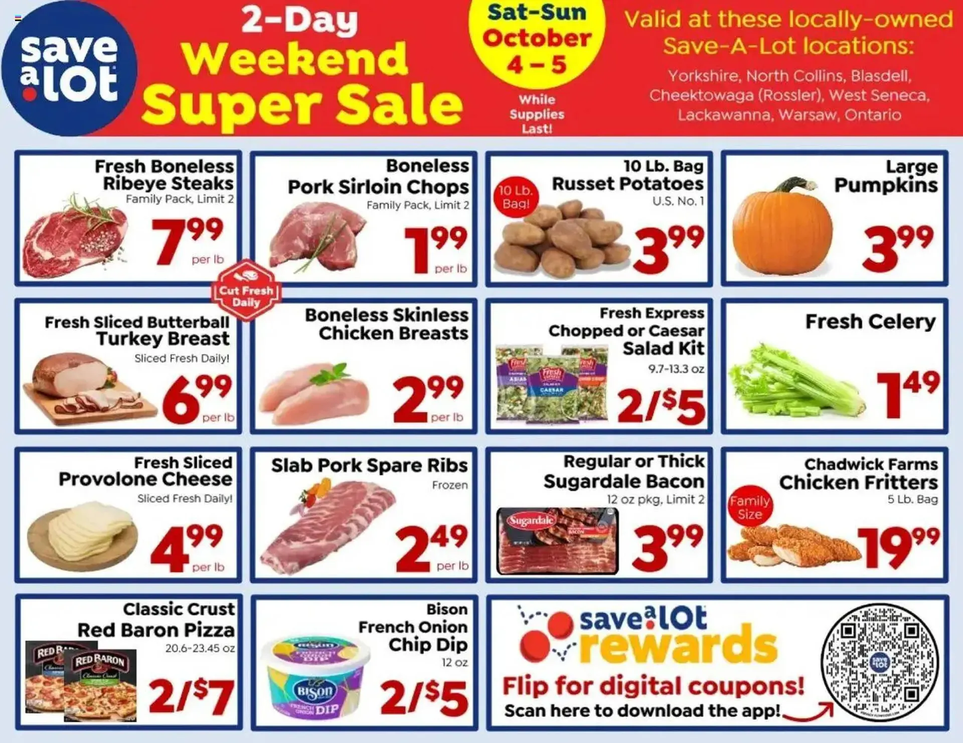 Weekly ad Save a Lot weekly ad from October 4 to October 5 2025 - Page 1