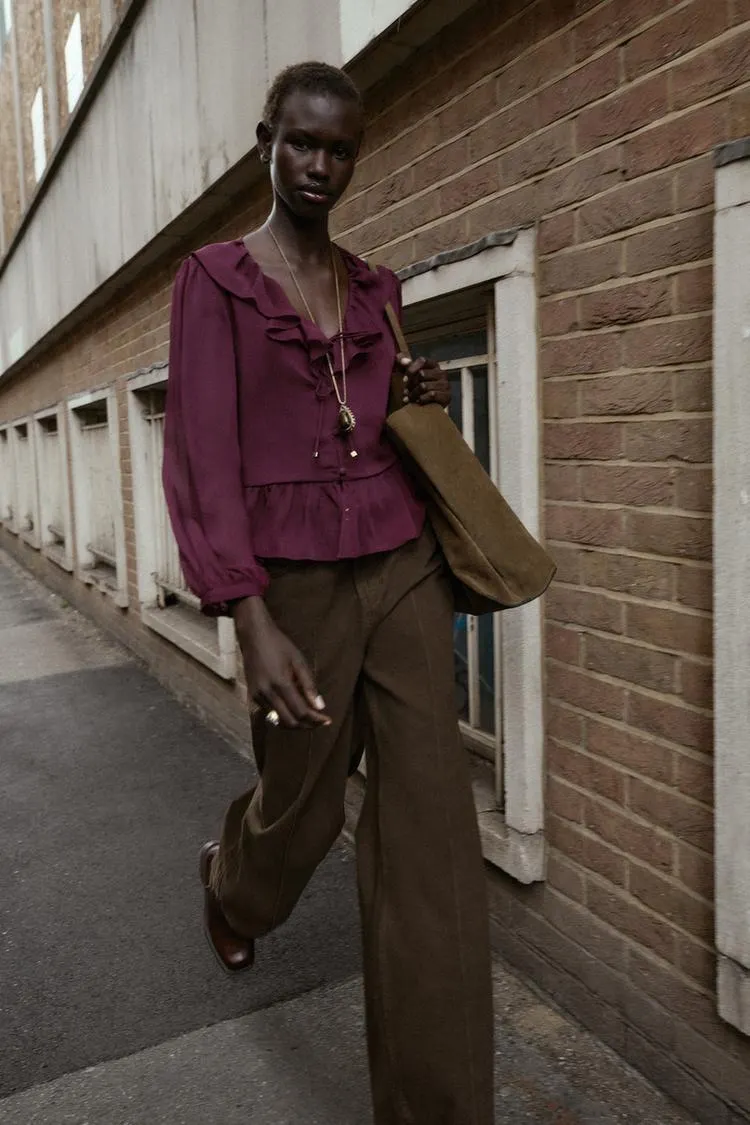 RUFFLED BLOUSE