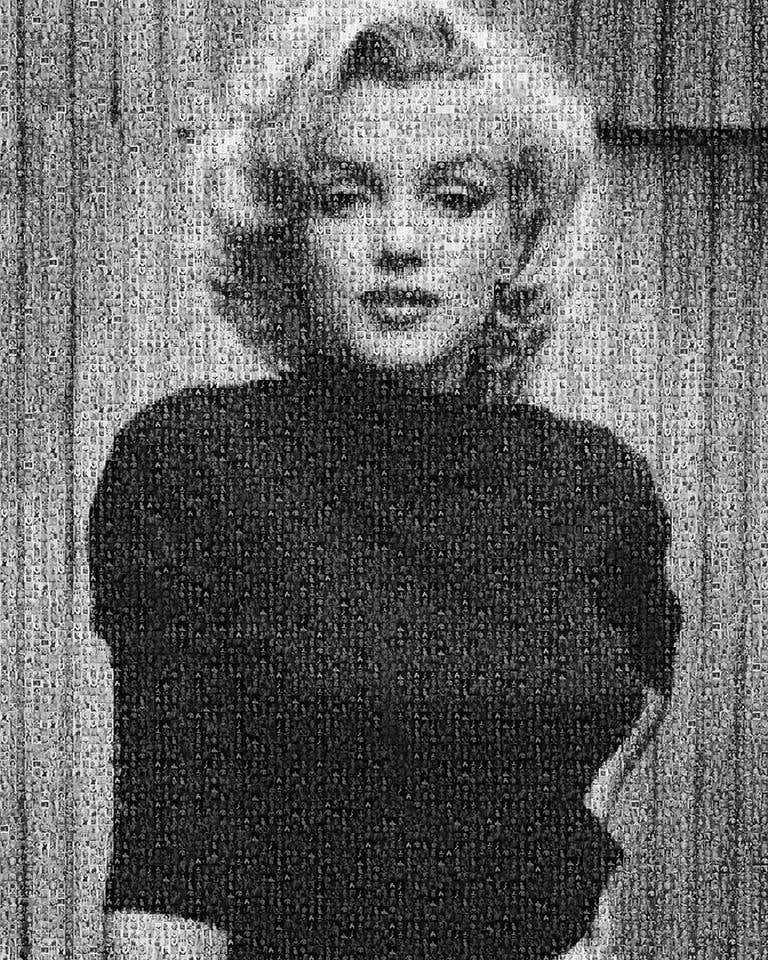 50x40 " Marilyn Monroe" Photomosaic Pop Fine Art Photography Photograph