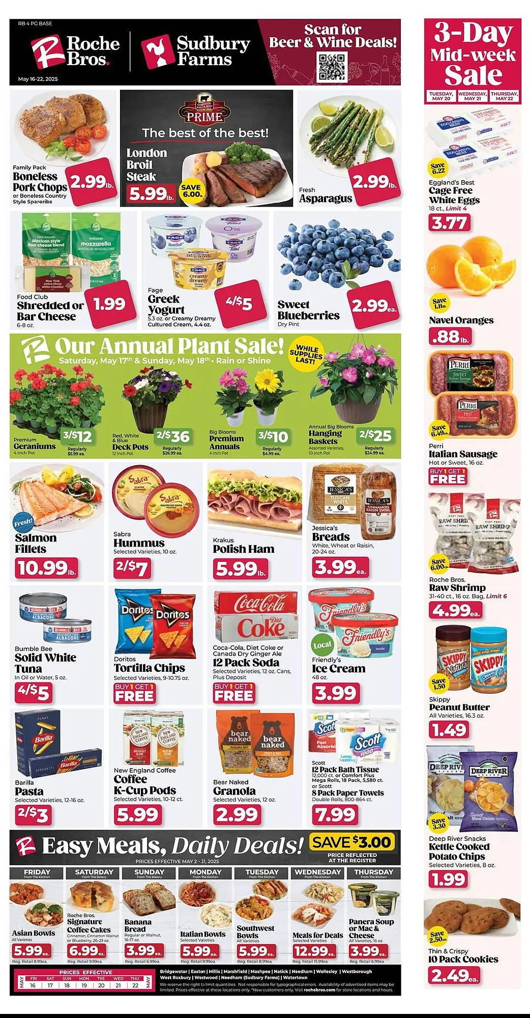 Weekly ad Roche Bros Weekly Ad from May 16 to May 22 2025 - Page 1