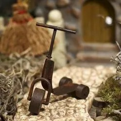 Dollhouse Miniature Rustic Vintage Toy Scooter