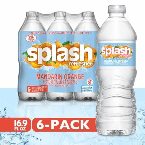 Splash Refresher Mandarin Orange Flavored Water Bottle
