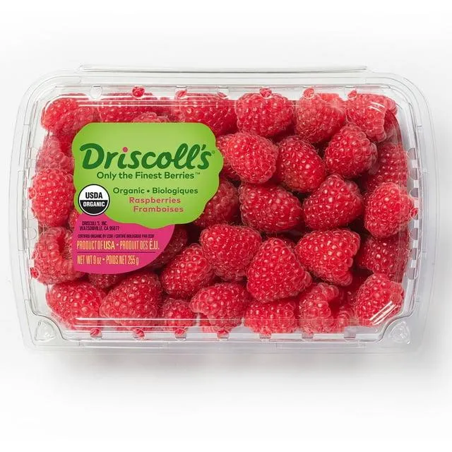 Organic Raspberries, 9 oz.