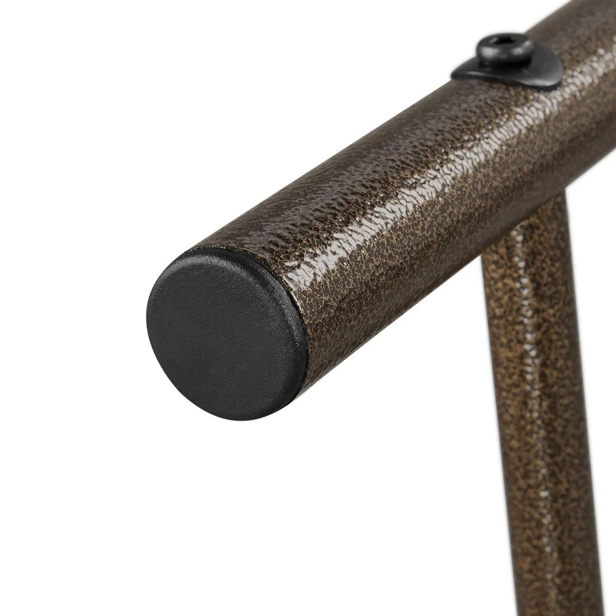 Classic Iron Platform Bed with High Headboard and Footboard