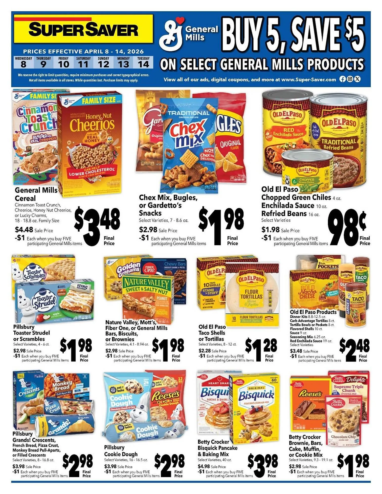 Weekly ad Super Saver weekly ad from April 8 to April 14 2026 - Page 1