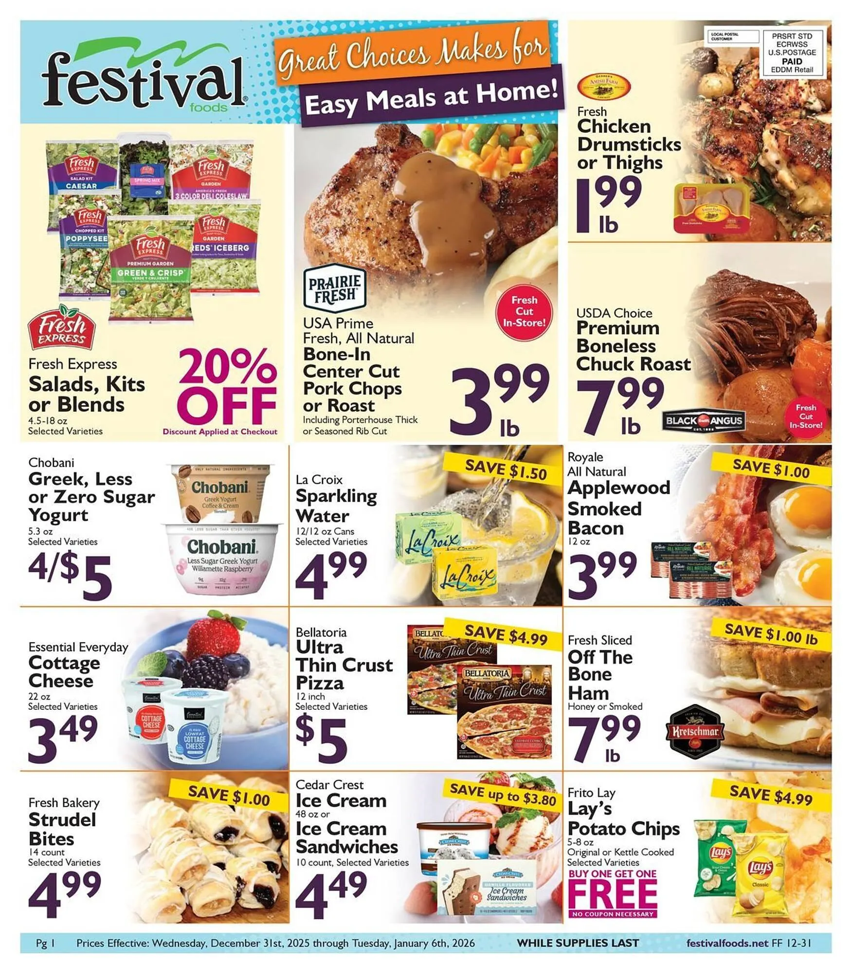 Weekly ad Festival Foods weekly ad from December 31 to January 6 2026 - Page 1