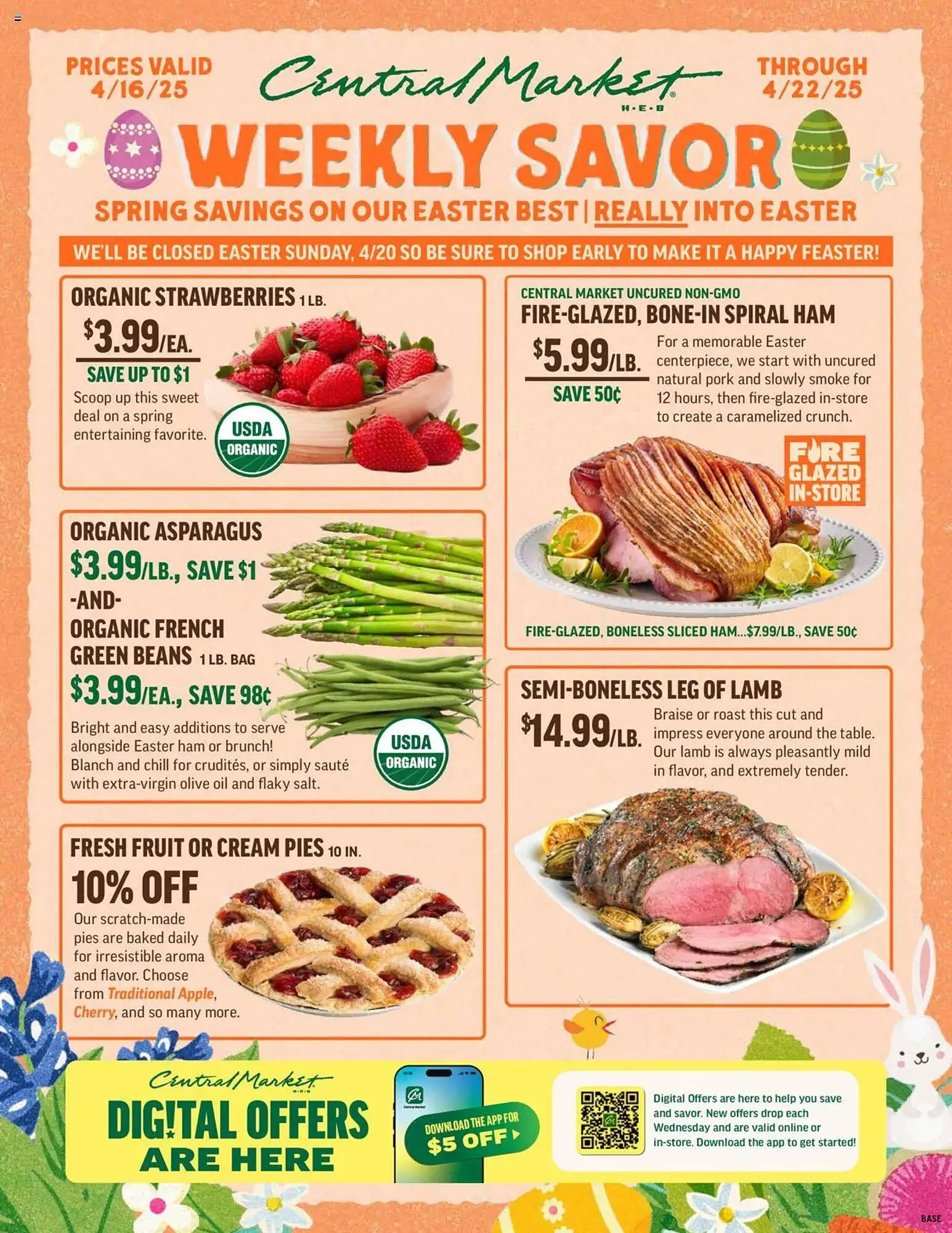Weekly ad Central Market Weekly Ad from April 16 to April 22 2025 - Page 1