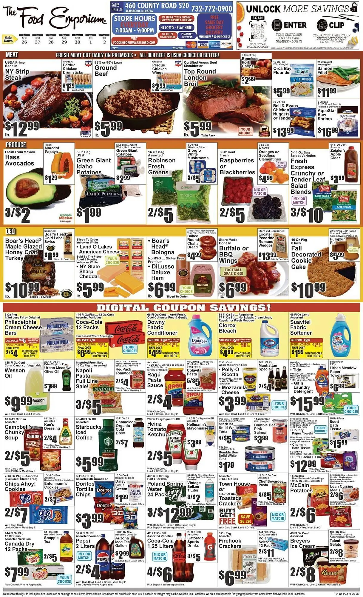 Weekly ad The Food Emporium circular from September 26 to October 2 2025 - Page 1