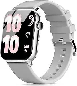 Smart Watches for Women, 1.83" HD Fitness Tracker (Answer/Make Calls), 120+ Sport Modes with Heart Rate/Sleep Monitor, IP68 Waterproof, Fitness Watch for iOS Android, White