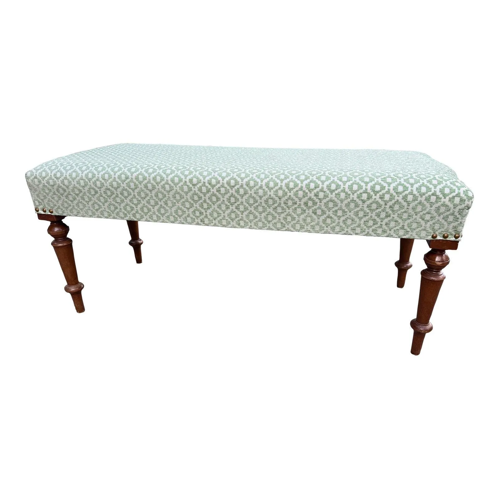 Newly Upholstered English Bench