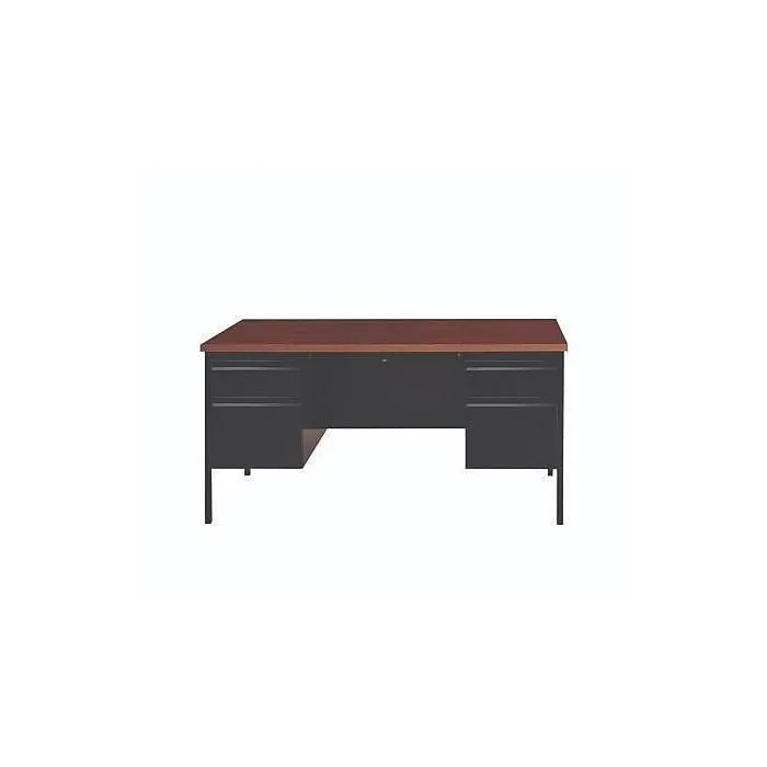 Alera 60"W Double Pedestal Desk,