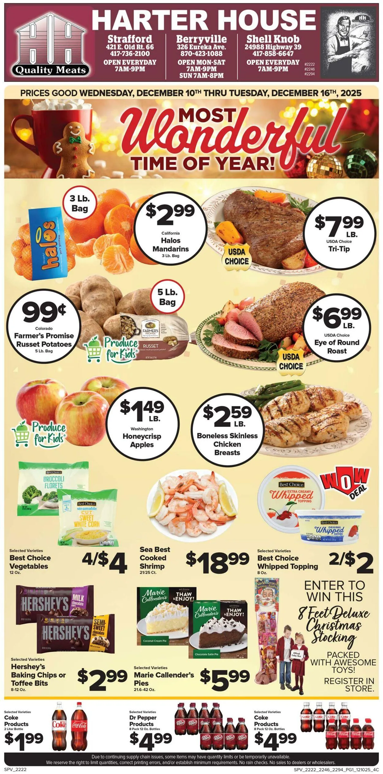 Weekly ad Harter House - Strafford from December 10 to December 16 2025 - Page 1