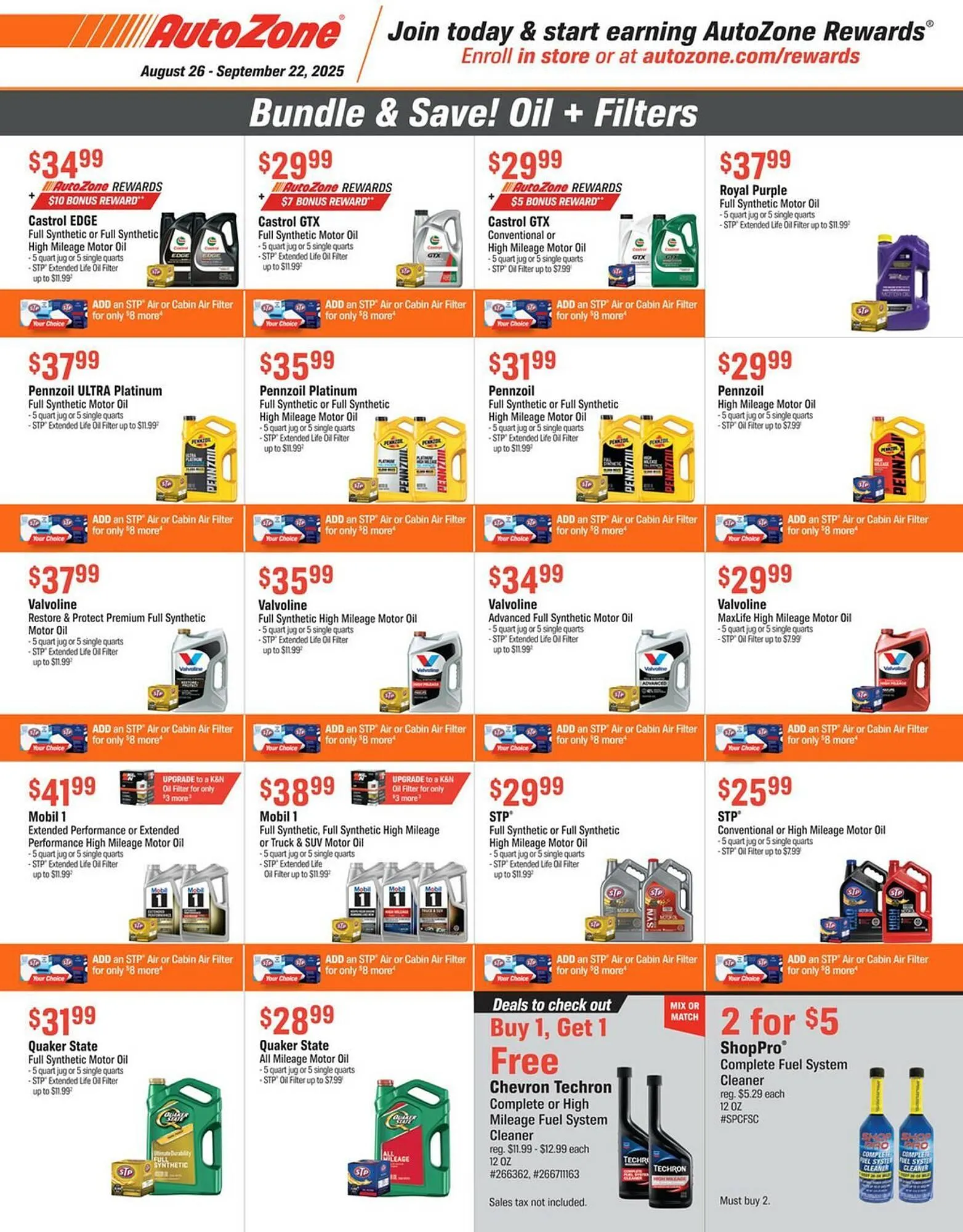 Weekly ad AutoZone Weekly Ad from August 26 to September 22 2025 - Page 2