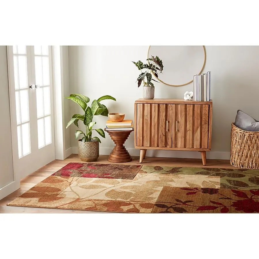 Home Dynamix Tribeca Amelia 5 x 7 (ft) Loomed Beige Rectangular Indoor Geometric Area rug