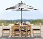 Malibu Teak Rectangular Extending Outdoor Dining Table (75"-105")