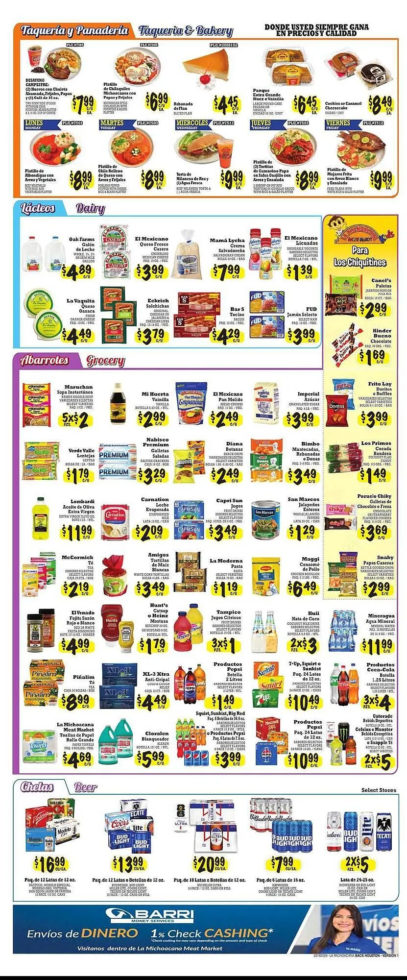 Weekly ad La Michoacana weekly ad from March 18 to March 31 2026 - Page 2