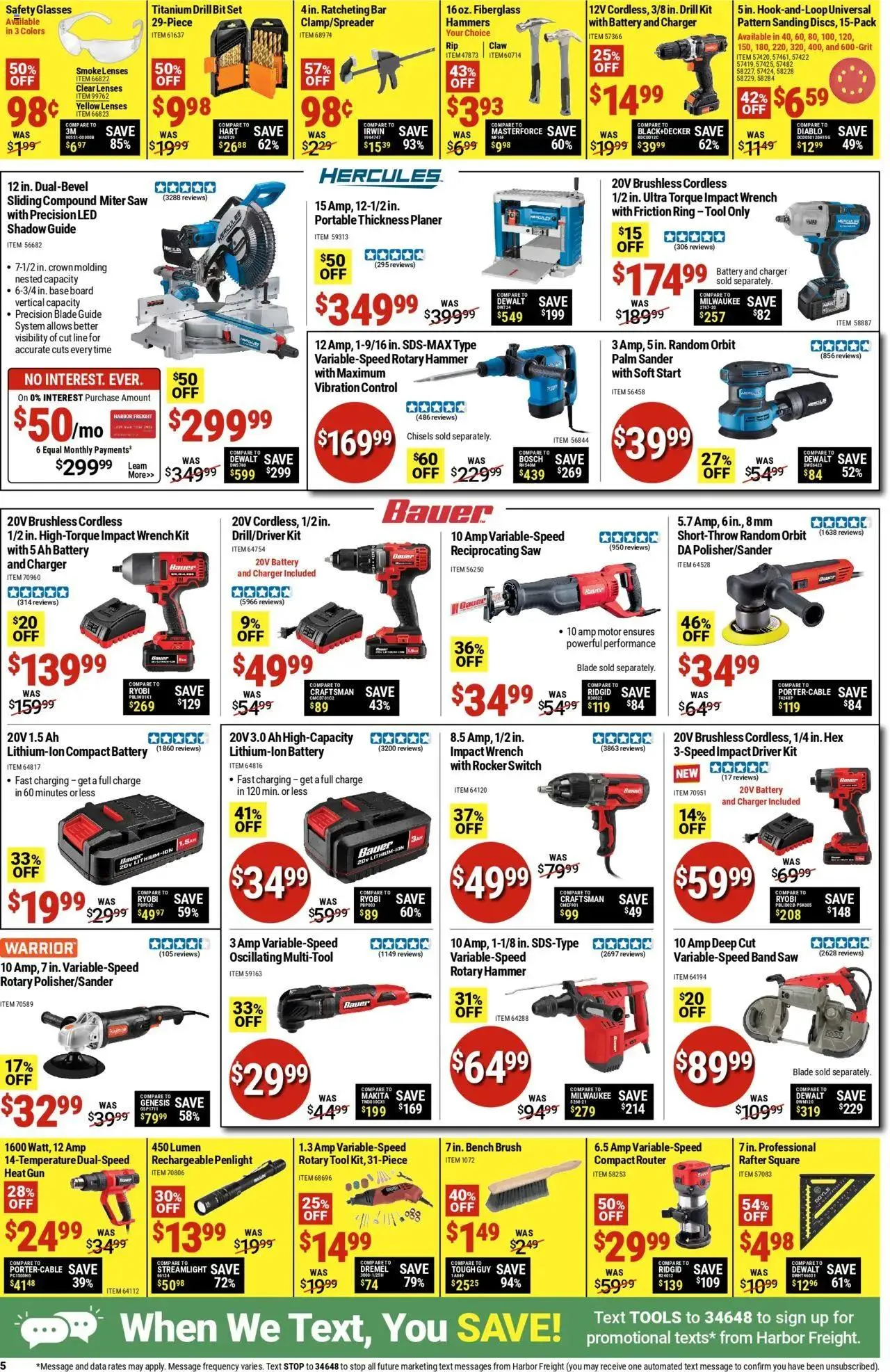 Weekly ad Harbor Freight Black Friday from April 7 to April 14 2025 - Page 5