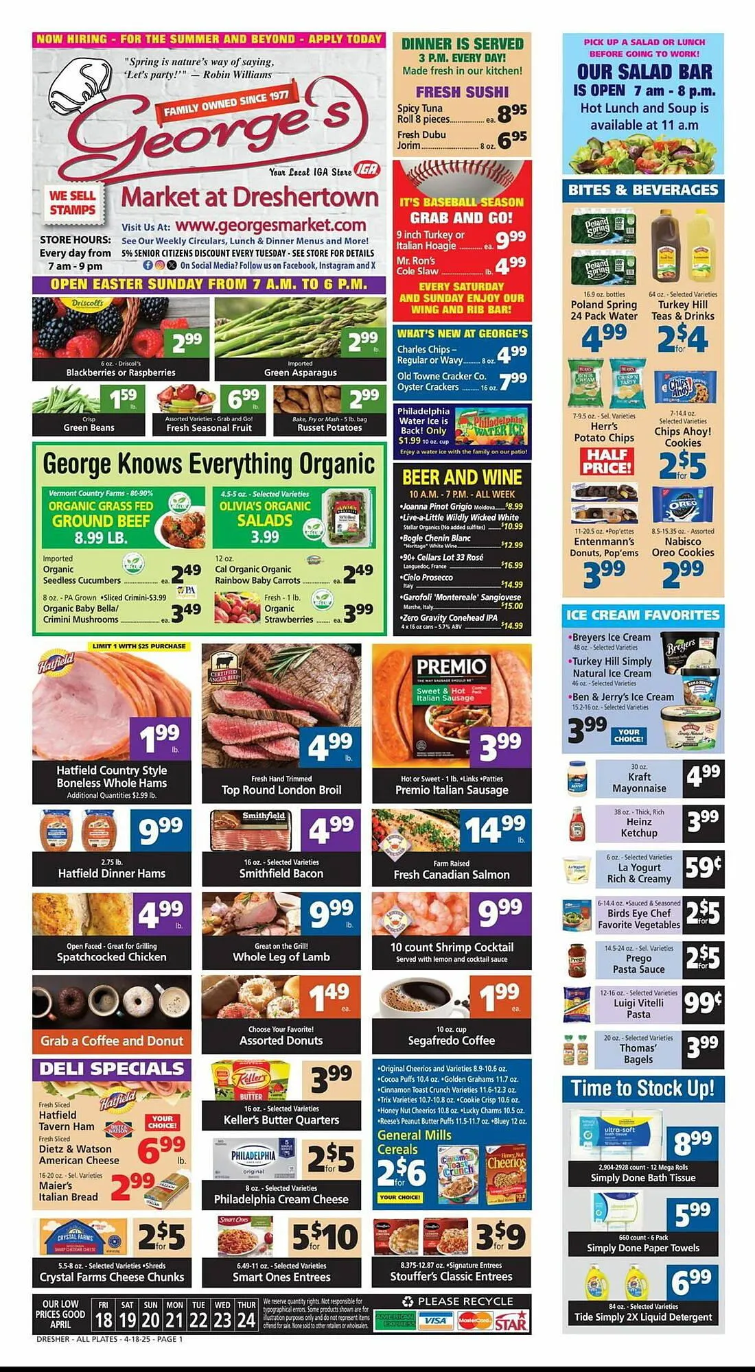 Weekly ad George's Market Weekly Ad from April 18 to April 24 2025 - Page 1