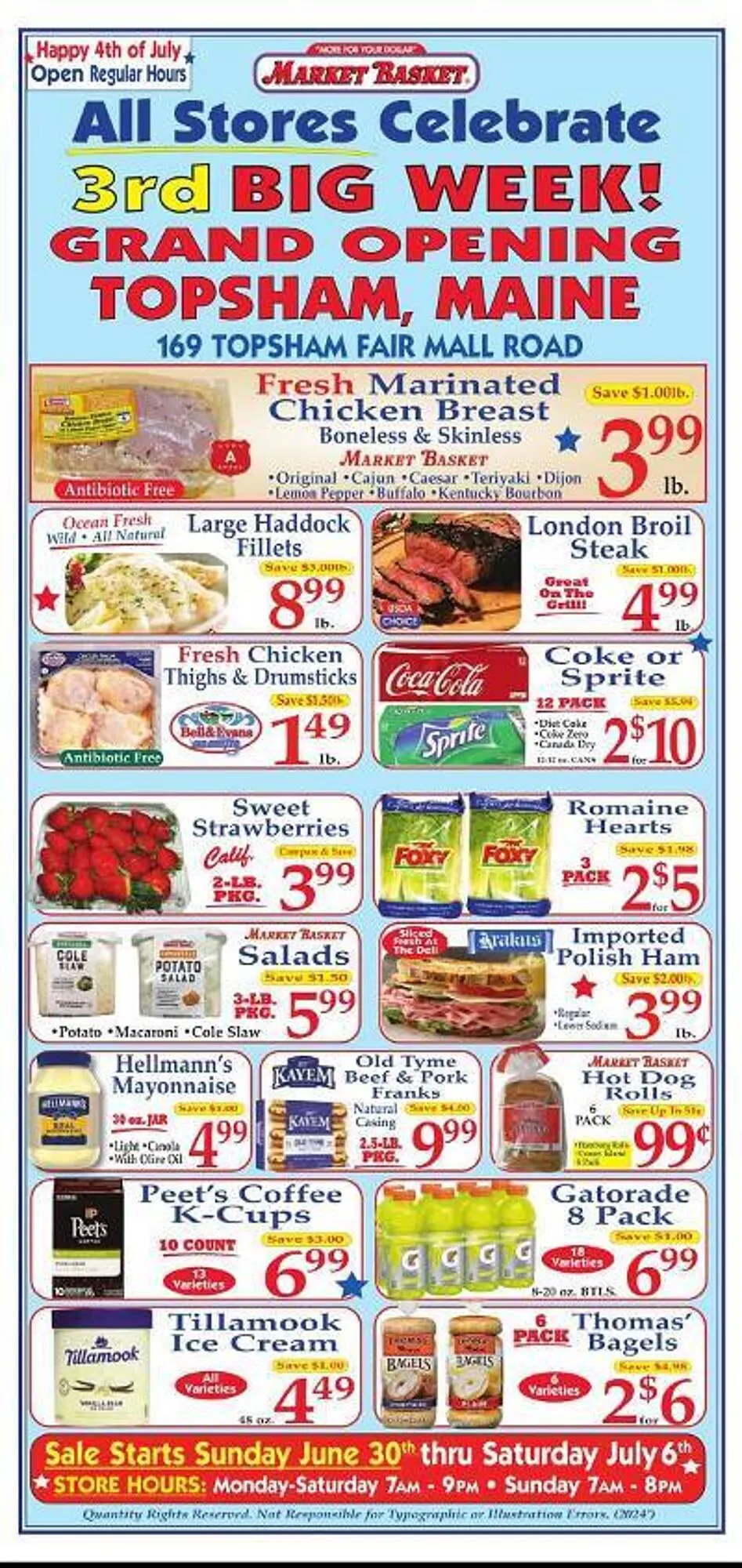 Weekly ad Market Basket Weekly Ad from June 30 to July 6 2024 - Page 1