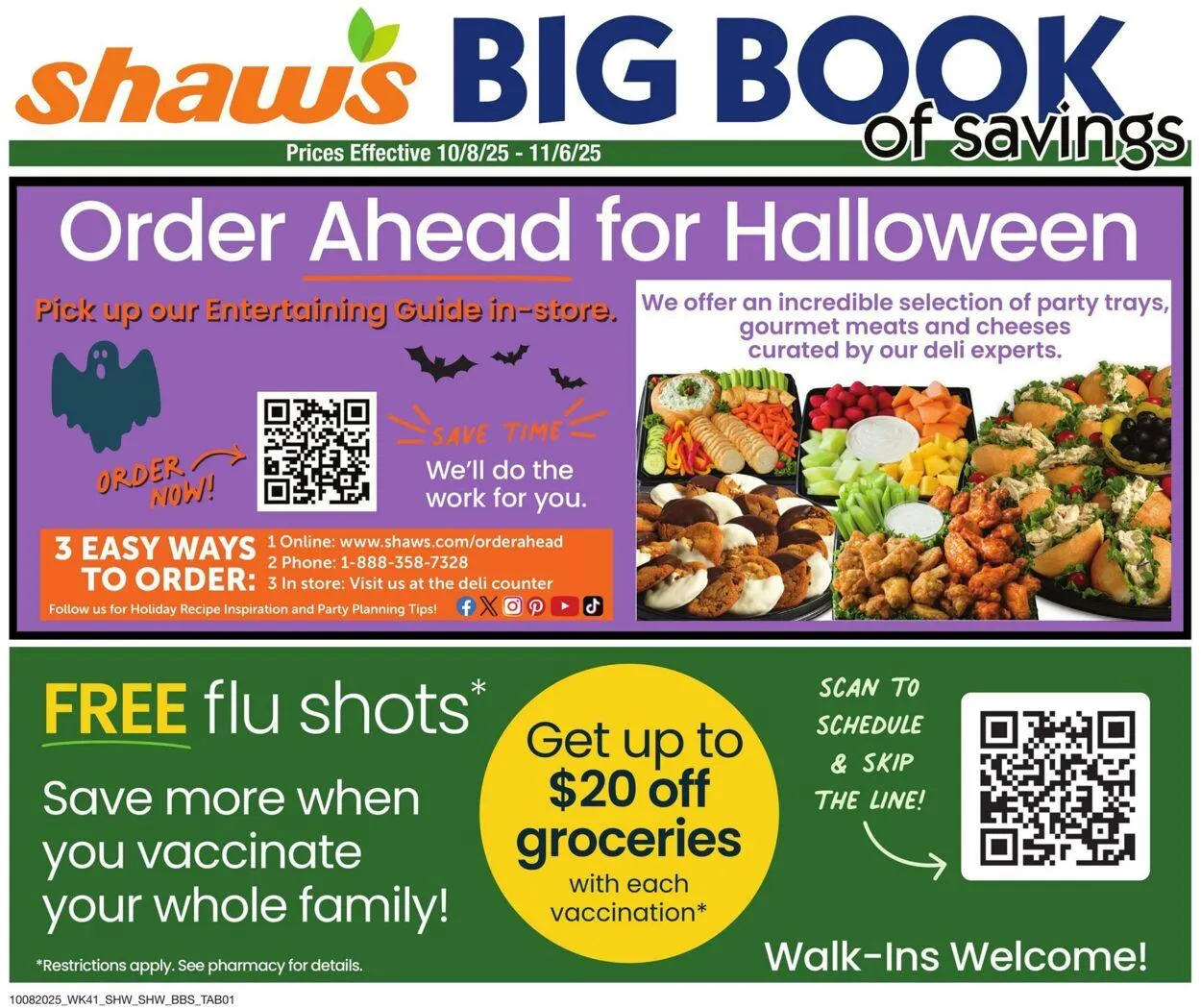 Weekly ad Shaws from October 8 to November 6 2025 - Page 1