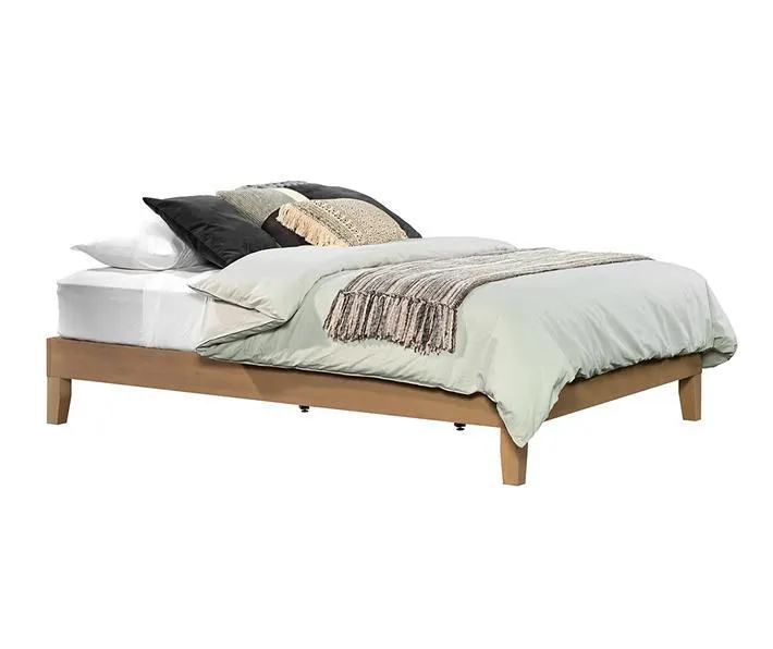 Cannery Bridge Lintel Oak Queen Platform Bed