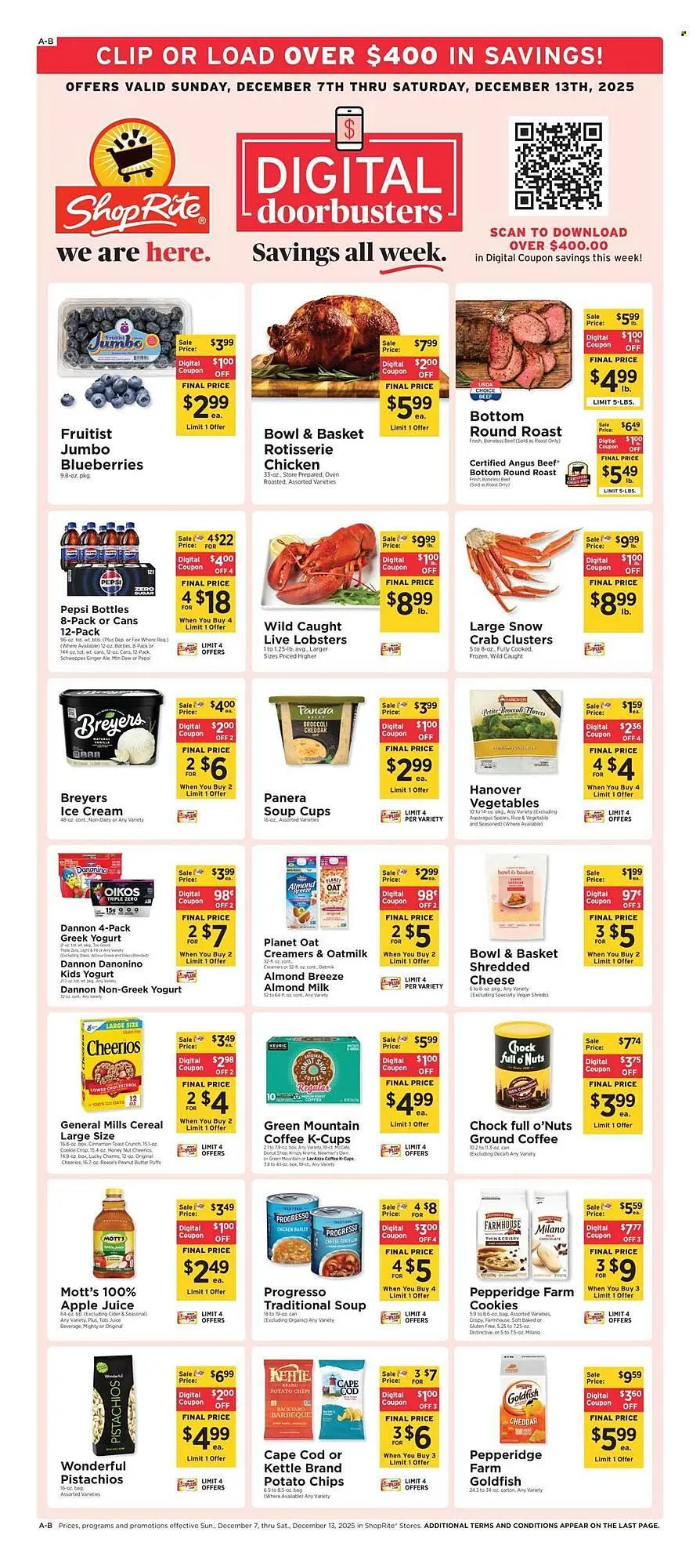 Weekly ad ShopRite flyer from December 7 to December 13 2025 - Page 1