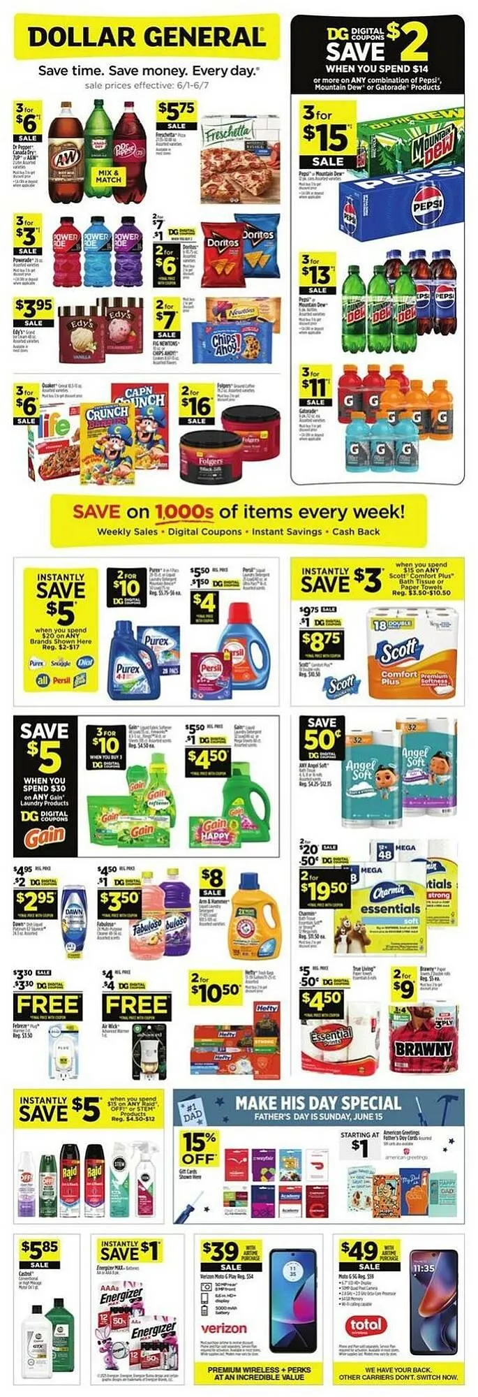 Weekly ad Dollar General Weekly Ad from June 1 to June 7 2025 - Page 1