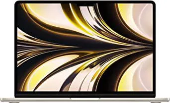 Apple 2022 MacBook Air Laptop with M2 chip: 13.6-inch Liquid Retina Display, 8GB RAM, 512GB SSD Storage, Backlit Keyboard, 1080p FaceTime HD Camera. Works with iPhone and iPad; Starlight
