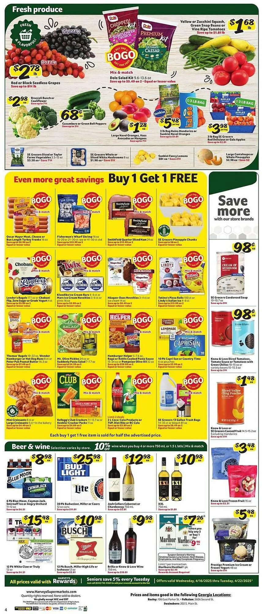 Weekly ad Harveys Supermarkets Weekly Ad from April 16 to April 22 2025 - Page 8