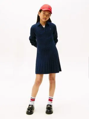 Kids' Cable Knit Sweater Dress