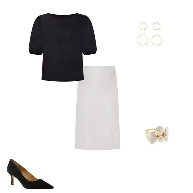 Linen Blend Boatneck Popover