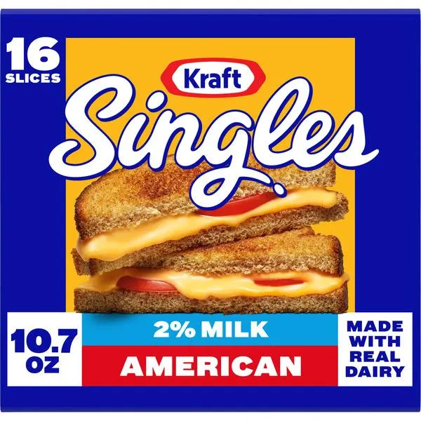 Kraft American Cheese Slices with 2% Milk