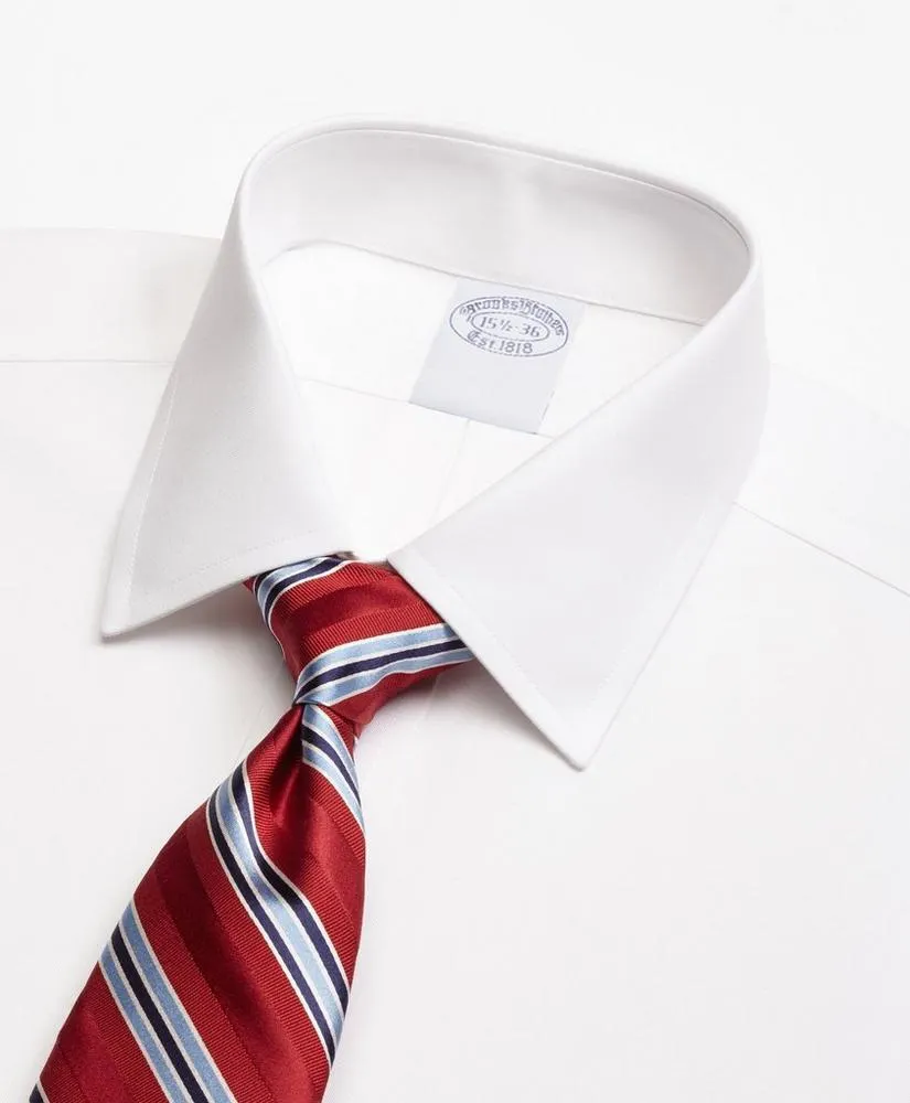 Stretch Supima ® Cotton Non-Iron Pinpoint Oxford Ainsley Collar Dress Shirt