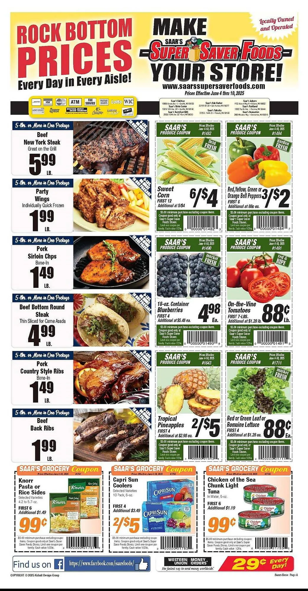 Weekly ad Super Saver Weekly Ad from June 4 to June 10 2025 - Page 1