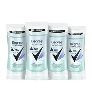 Degree Antiperspirant for Women Protects from Deodorant Stains Pure Clean Deodorant for Women 2.6 oz, Pack of 4