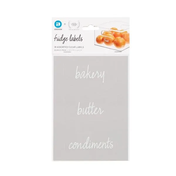 The Home Edit by iDesign Fridge Labels Pack of 18