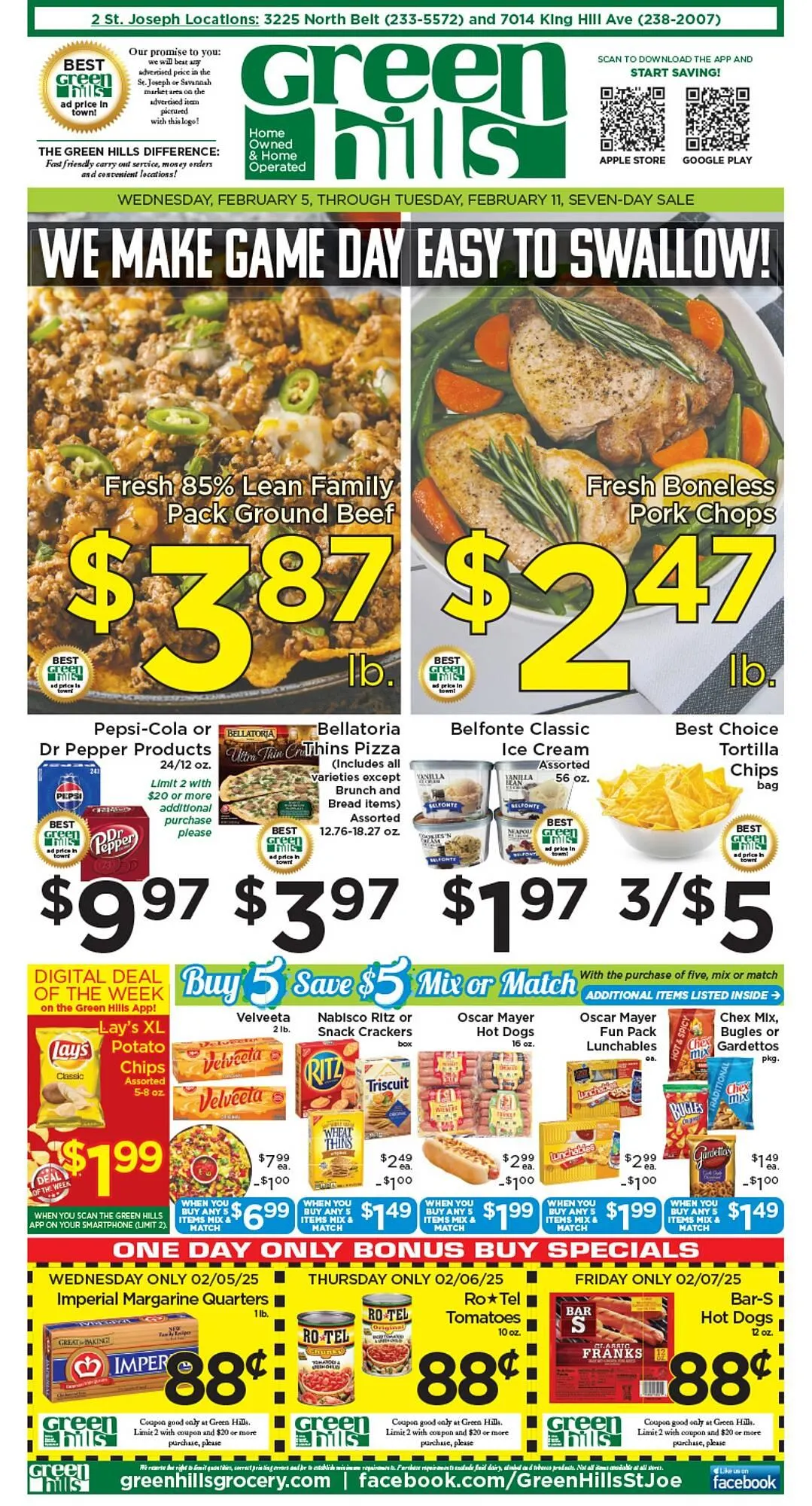 Green Hills Grocery ad - 1