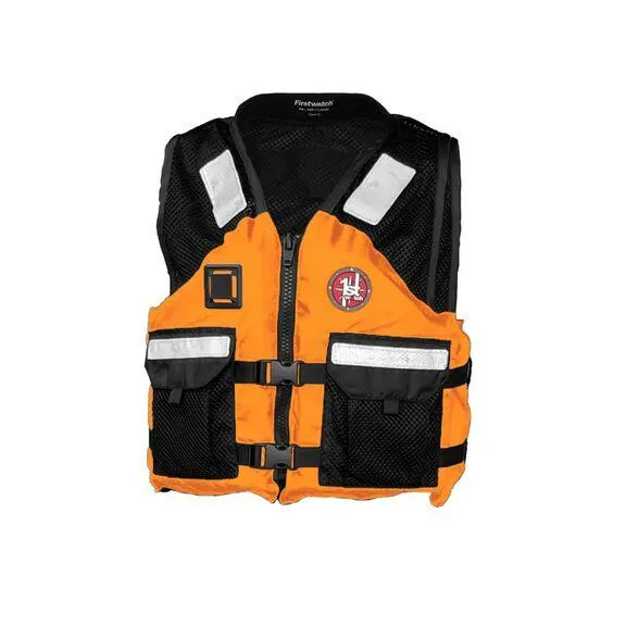 AV-500 Crew, Type III Industrial PFD Life Jacket, Orange/Black, Small/Medium