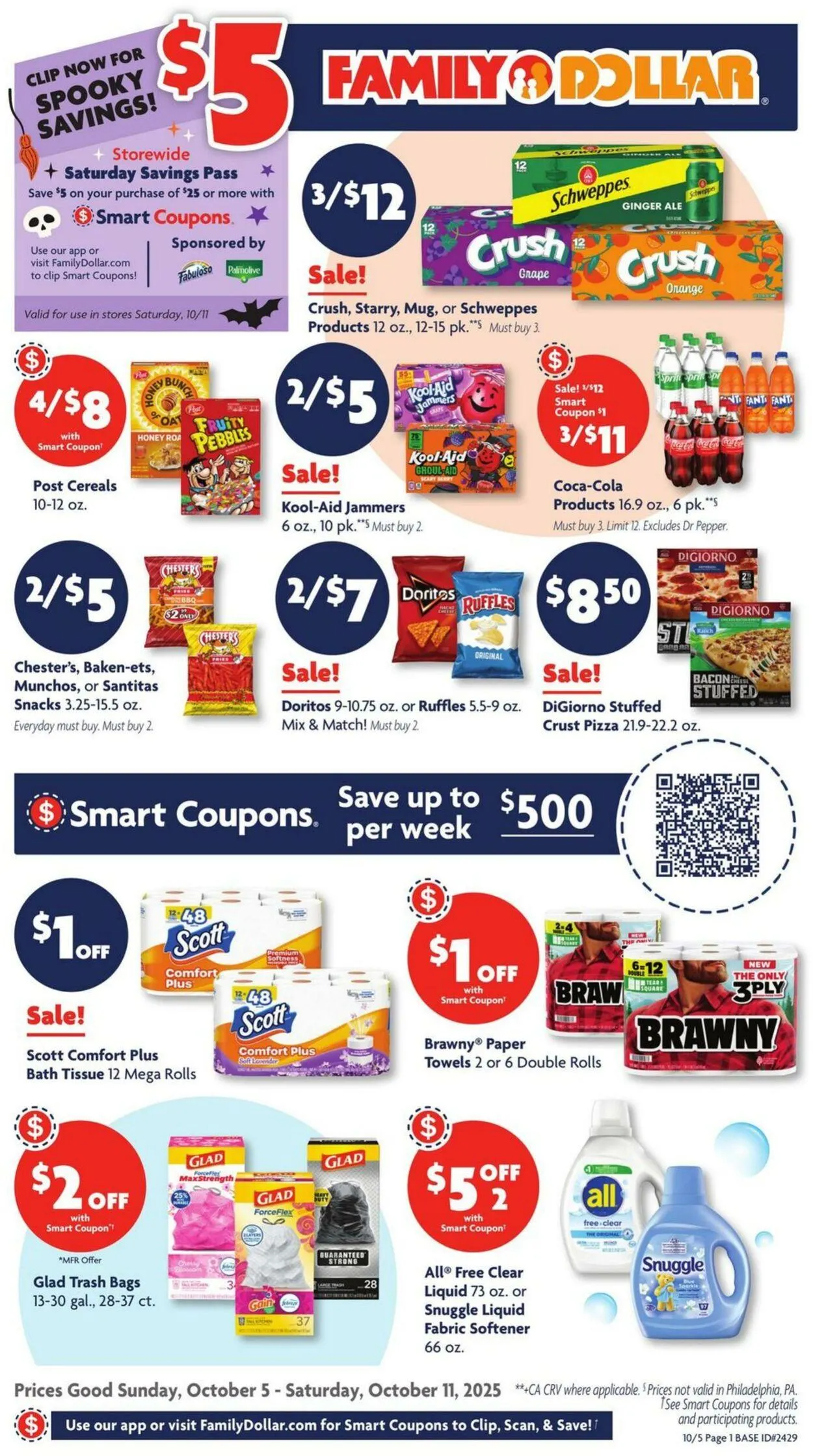 Weekly ad Family Dollar Current weekly ad from October 5 to October 11 2025 - Page 1